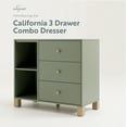 thumbnail image 5 of Storkcraft California 3 Drawer Nursery Combo Dresser, Olive with Driftwood, 5 of 12