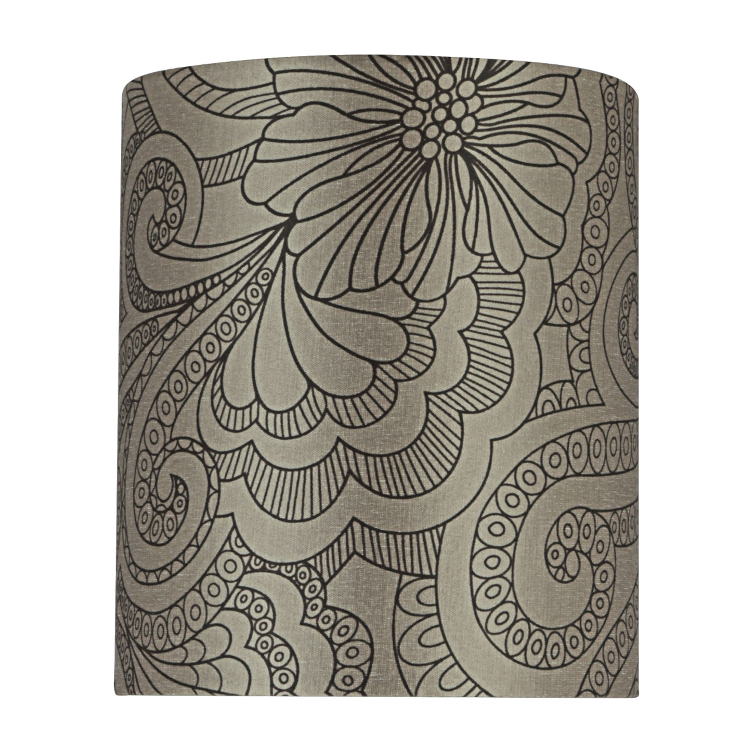 Aspen Creative 58501 Transitional Hardback Empire Shape UNO Construction Lamp Shade in Taupe, 6-1/2" Wide (6-1/2" x 6-1/2" x 7-1/2")