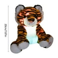 thumbnail image 3 of Glowing Tiger Plush Toy with Colorful Lights, Luminous Stuffed Animal, Night Light Companion for Ages 4-5years, Soft Cuddle Pillow, Auto-Off Timer Plushie, Battery Operated Jungle Animal, 3 of 6