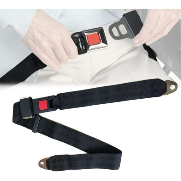 Universal Lap Seat Belt, High Quality Webbing Adjustable Safety Belt For Various Vehicles, 2 Pack With Easy Installation Screws