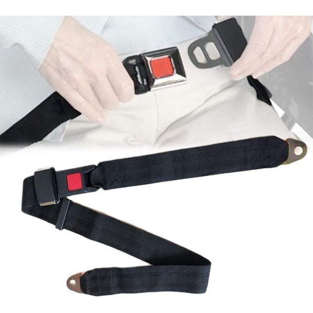 Universal Lap Seat Belt, High Quality Webbing Adjustable Safety Belt For Various Vehicles, 2 Pack With Easy Installation Screws