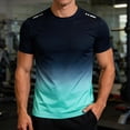 thumbnail image 6 of Graphic T Shirts for Men Green Lightweight Slim Fit Crewneck Holiday Tee Summer Short Sleeve Tee Shirts for Men, 6 of 8
