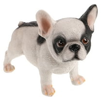 MUSEYA English Bulldog Garden Statue Resin Dog Sculpture Perfect Home Office Decor