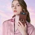 thumbnail image 5 of for Motorola Razr 40 Case, Classic Premium PU Leather Flip Case with Card Holder Shockproof Drop Protective Ring Holder Phone Case Cover for Motorola Razr 40, Brown, 5 of 6