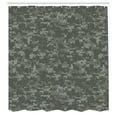thumbnail image 2 of Ambesonne Camouflage Shower Curtain, Dark Forest Conceal, 69"Wx75"L, Army Green Sage Green, 2 of 4
