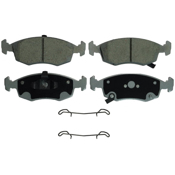 Wagner ThermoQuiet QC1568 Ceramic Disc Brake Pad Set Fits select: 2012-2015,2017 FIAT 500