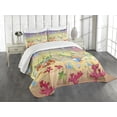 thumbnail image 3 of Ambesonne Underwater Quilted Bedspread Set 3 Pcs, Cartoon Funny, Queen Size, Multicolor, 3 of 5