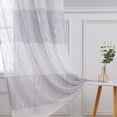 thumbnail image 2 of Gray Sheer Curtains Silver Tree Branch Semi Sheer Curtain Window Curtain Curtain Panels 63 Inch Length for Bedroom Living Room Set of 2 Curtain Panels, 52 X 63 Inch, Gray and White, 2 of 9