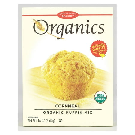 - European Gourmet Bakery Organic Cornmeal Muffin Mix - Cornmeal - pack of 12 - 16 Oz.