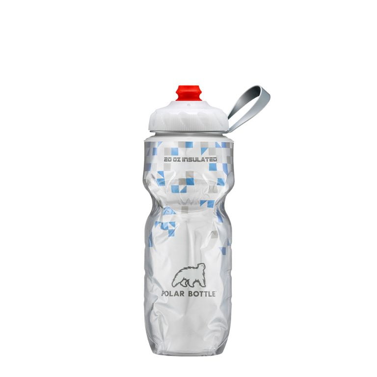 POLAR BOTTLE INSULATED WATER BOTTLE 20OZ ZIPSTREAM BREAKAWAY BLUE