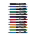 thumbnail image 1 of Amazon Basics - Bolígrafos de gel retráctiles con punta fina de 0.7 mm, sin manchas, colores surtidos, 12 unidades (paquete de 1), 1 of 3