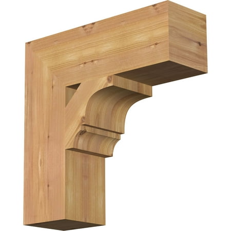 

Ekena Millwork 5 1/2 W x 18 D x 18 H Balboa Block Smooth Bracket Western Red Cedar