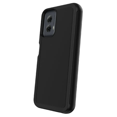 onn. Rugged Phone Case for moto g POWER 5G (2024) - Black