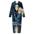 thumbnail image 3 of Howls Moving Castle One Piece Pajama Hooded Union Suit PJs Sleepwear, 3 of 7