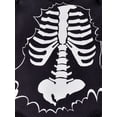 thumbnail image 6 of Cjfdfy Newborn Baby Boy Halloween Outfit Infant Baby Boys Fall Winter Clothes 0 3 6 12 18 Months Skeleton Print Long Sleeve Rompers and Long Pants Hat Set, 6 of 9