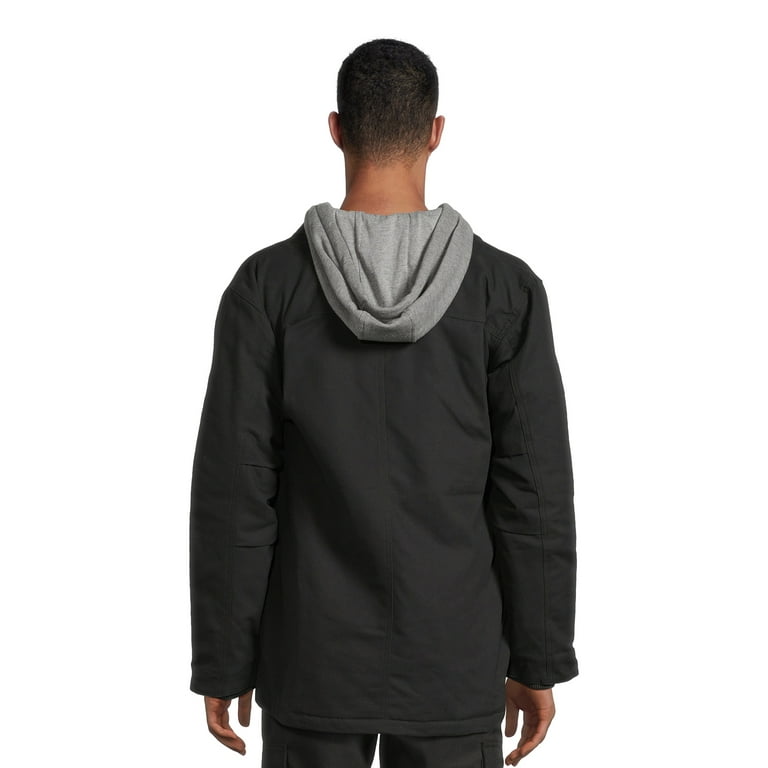 Genuine Dickies Men s Canvas Hooded Shirt Jacket Walmart