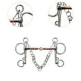 thumbnail image 6 of yotijay Horse Bit Snaffle Bit for Horse Training Outdoor Horse Accessories Horse Chewing 135mm, 6 of 9