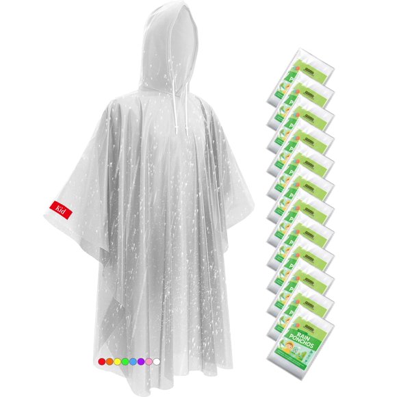 Ponchos de lluvia Hitituto para niños, 40 x 30 cm, impermeables, con capucha