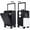 Black, variant on Carry on Luggage, 20 Inch Expandable Hard Shell Suitcases with Spinner Wheels, Airline Approved Travel Luggage with TSA Lock, Lightweight Rolling Suit Case with USB Port, Cup Holder - Graphite (1pcs)