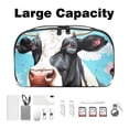 thumbnail image 3 of Cattle USB Travel Organizer Case Small for Electronic Devices - Oxford Cloth Waterproof Travel Cord Charger Organizer 5.9x9.44x3.14 in, 3 of 6