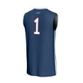 thumbnail image 3 of Unisex GameDay Greats #1 Navy Florida Atlantic Owls Lightweight Basketball Jersey, 3 of 3
