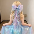 thumbnail image 6 of Wuxian Toddler Girls Ribbon Headband Colorful Cute Bow Hair Clips Princess Hair Barrettes Sparkly Pearl Sequins Clips Hair Accessories Hairpins Party Wedding Birthday Headwear,Light Purple,3-16 Years, 6 of 6