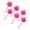 Rose red, variant on 6 Pcs Plush Hairball Gel Ink Pen Neutral Pen Gel Pen Writing Pen Novelty Pen