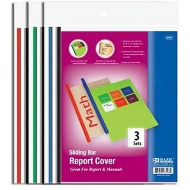 2 Pk, Bazic Sliding Bar Report Cover (3 Sets Each)