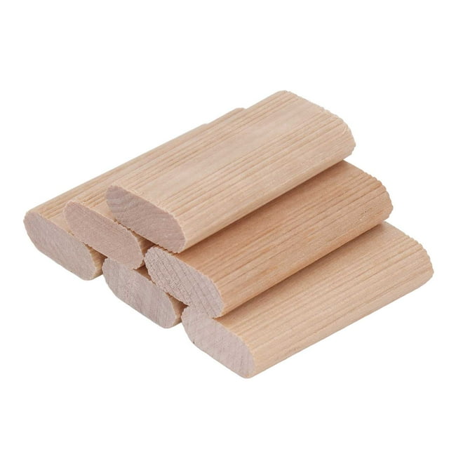 Beech Wood Stopper, Wood Insertion Dowel 50PCS Multifunctional Good Stability High Strength For Home Furniture Splicing 8x22x40MM