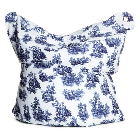 THE BULL Large Fashion Bean Bag Chair - Toile de Jouy
