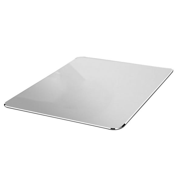 20x17x0.25cm Juego Toca almohadilla de ratón Almohadilla de ratón Aleación de aluminio Alfombrilla de ratón Mapa de ratón profesional para oficina en casa (plata)