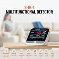 thumbnail image 3 of 8-in-1 Mini Air Quality Monitor - Professional PM2.5/PM10/PM1.0 Particle Counter with Formaldehyde, TVOC, Temp & Humidity Detection - Indoor/Outdoor AQI Tester with Custom Alarm Thresholds, 3 of 9
