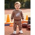 thumbnail image 3 of Lairauiy Toddler Baby Boy Fall Outfit 0-3 Years Long Sleeve Sweatshirt with Pants 2Pcs Clothes Set, 3 of 9
