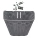 thumbnail image 4 of Cesta para bicicleta, cesta para manillar, cesta delantera para bicicleta, cesta colgante, para mujeres y Gris, 4 of 8