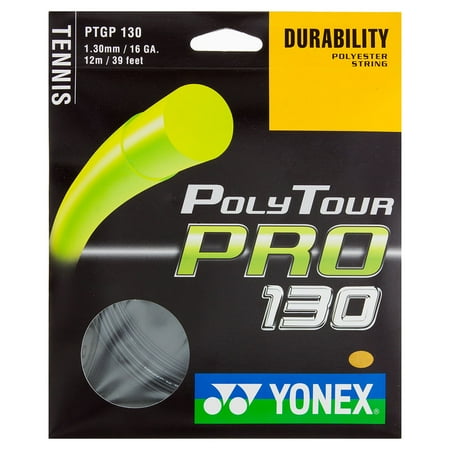 Pro Tennis String - Poly Tour Pro 130 16G Graphite Tennis String