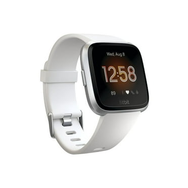 Fitbit FB415SRWT Versa Smart Watch, One Size (S & L Bands 