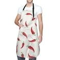thumbnail image 3 of Goofa Chili Printed Waterproof Apron 33" Chef Aprons for Men Heavy Duty Chemical Work Apron Adjustable Bib Apron, 3 of 9