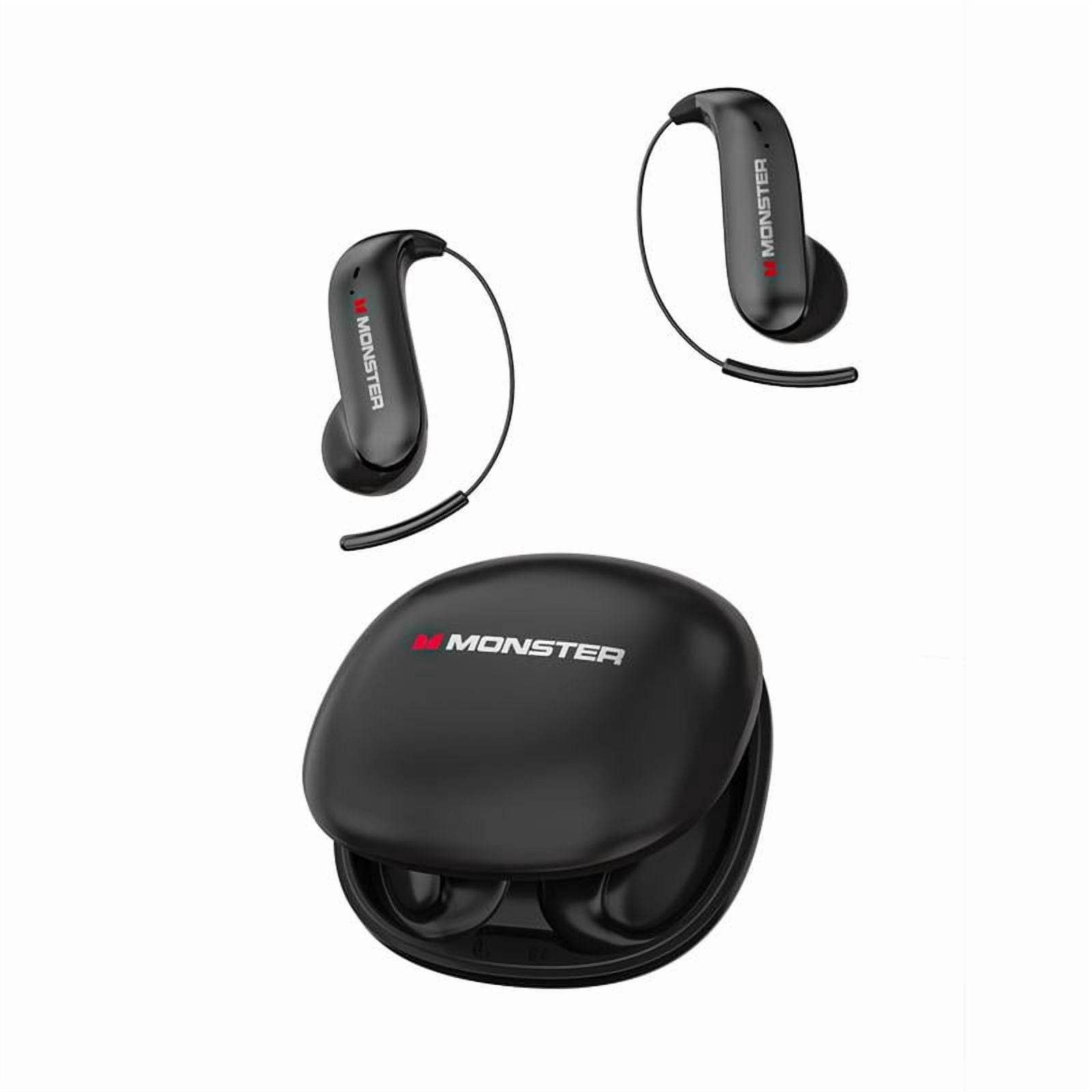 Monster Ear Buds - Bluetooth Headphones with Zero‑Gravity Titanium Ear‑Hook Design, Noise Isolation, 145H Playtime Wireless Earbuds Headset Bluetooth 6.0, IPX5 Waterproof & Sweatproof, Ideal for