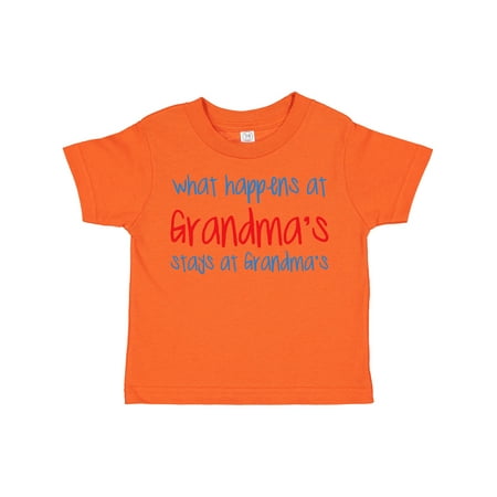 

Inktastic What Happens at Grandma s Gift Toddler Boy or Toddler Girl T-Shirt