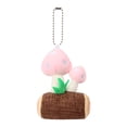 thumbnail image 1 of Lindo pequeño hongo peluche llavero Zulema decoración relleno bolso colgante adorno encanto Rosa llaveros de peluche, 1 of 8
