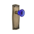 thumbnail image 6 of Nostalgic Warehouse Cobalt Crystal Door Knob with Prairie Plate, 6 of 7