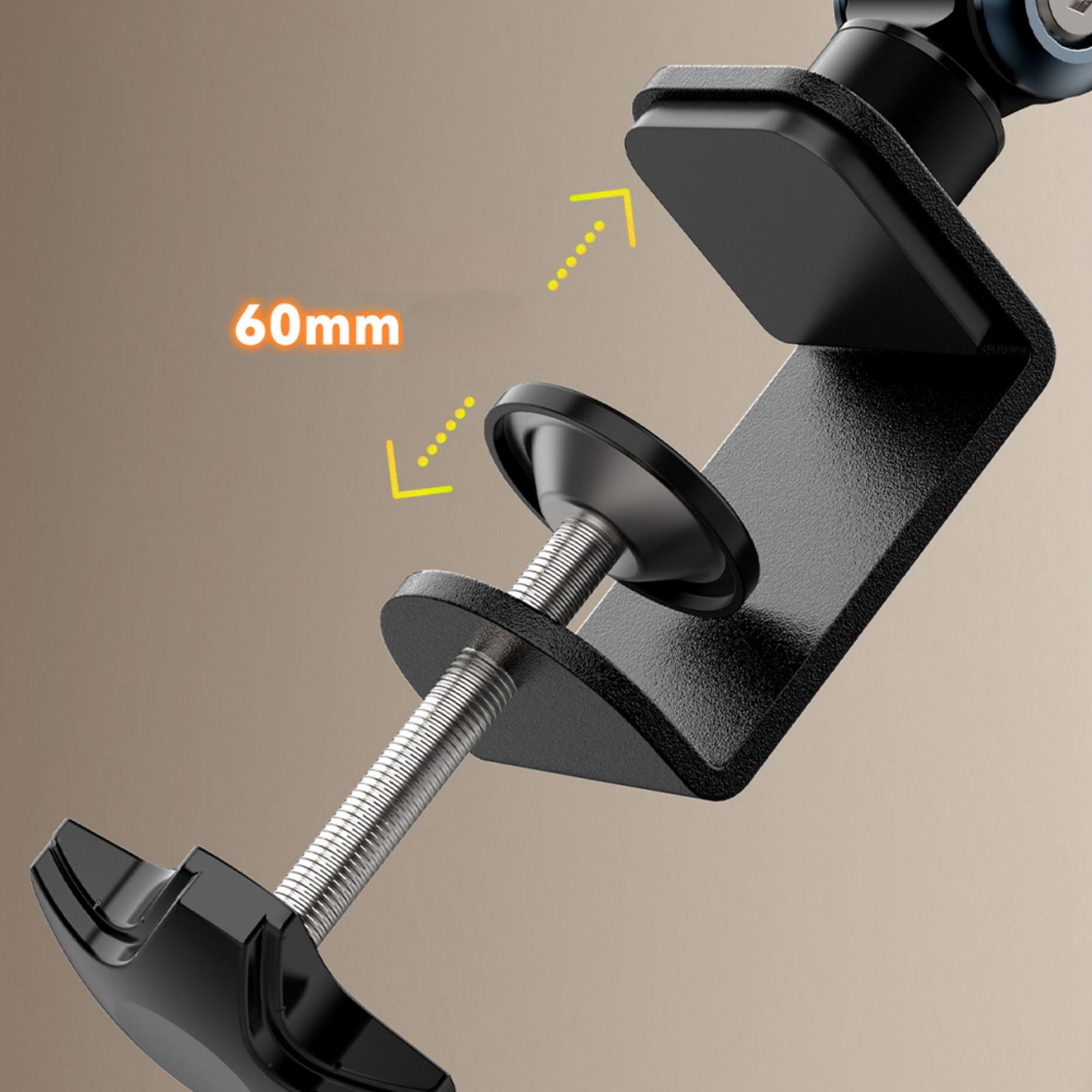 COOLHOOD Adjustable Laptop Stand Arm Mount, 360 Degree Rotating Tablet Holder with Height Adjustment for Comfortable Viewing