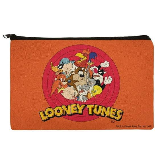 Looney Tunes Group Pencil Pen Organizer Zipper Pouch Case