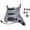 White agate, variant on SSH Prewired Guitar Strat Pickguard Set Ainico 5 Humbucker Pickups Coil Splitting Switch Multi Switch Harnesses ,For Fender ST Electric Guitar Part Replacement