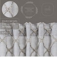 thumbnail image 4 of VHC Brands Frayed Lattice Curtain Valance, Creme & Black, 16x60, 4 of 6