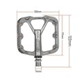 thumbnail image 3 of Triperin Sealed Bearing Bicycle Pedals Anti-Slip Road Bike Pedals Silver Aluminum Alloy, 3 of 5