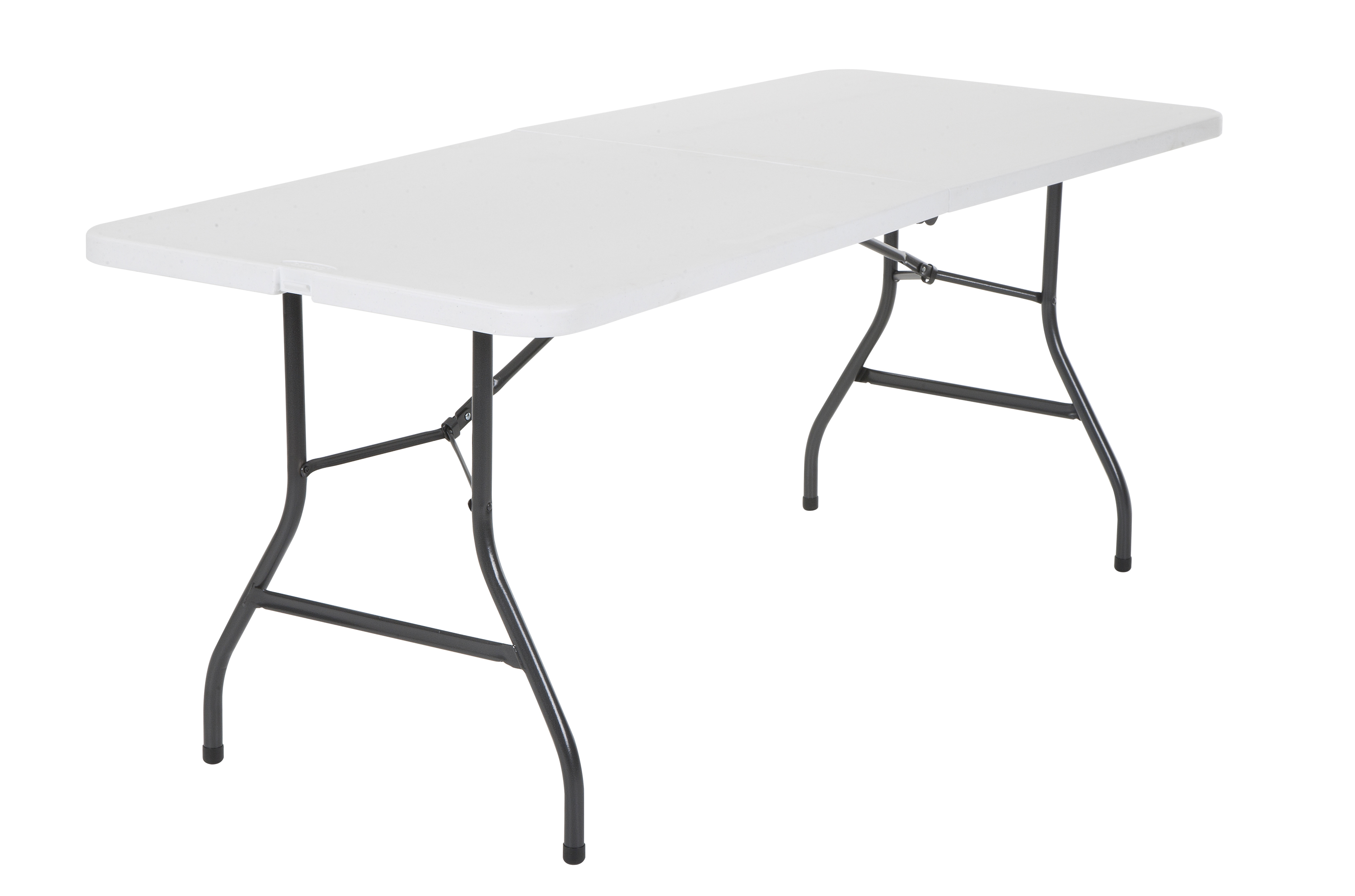 Cosco 6-Foot Premium Folding Table, White Speckle photo 2