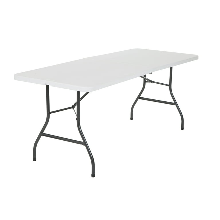 Cosco 6 Foot Folding Table In White Speckle - Walmart.com