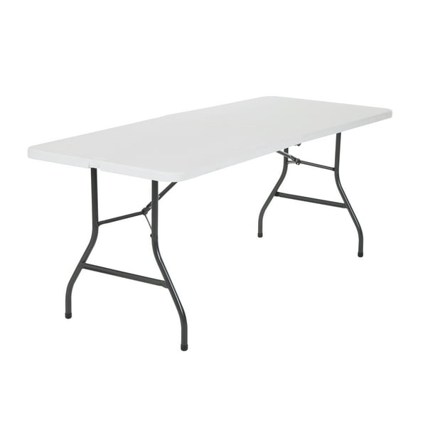 Cosco 6 Foot Centerfold Folding Table, What Is The Standard Size Of A Folding Card Table