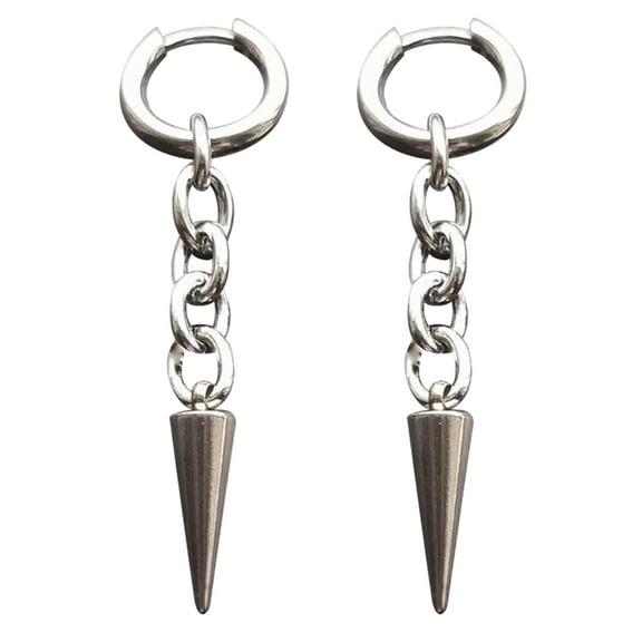 Gothic Jewelry Tooth Stud Earrings Grunge Rock Accessory Charm Hoop Earrings for Women Punk Korean Fashion Earring